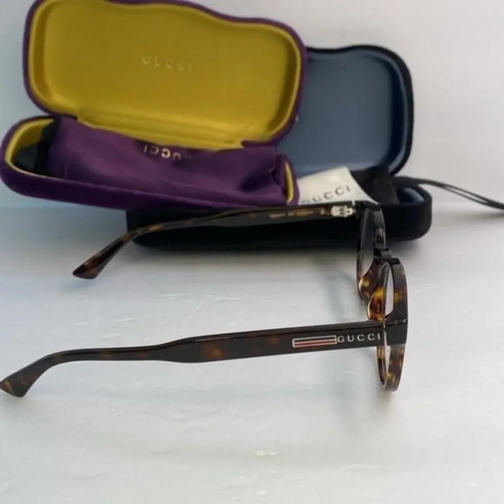 New Original - Gucci GG0827O Eyeglasses Unisex Full Rim Round Optical Frame